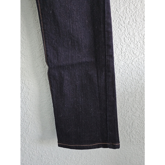 Old Navy (Petite) | Dark Wash Curvy Straight Leg Jeans - Picture 5 of 10